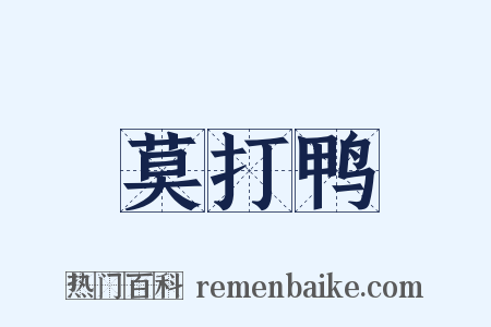 莫打鸭是什么意思的图片